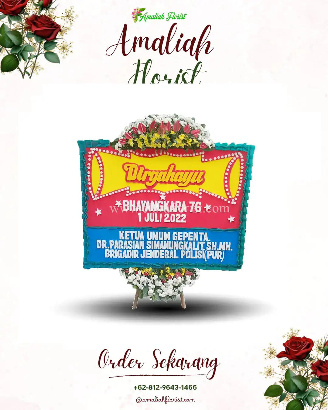 Papan Bunga HUT Ulang Tahun Cabangbungin
